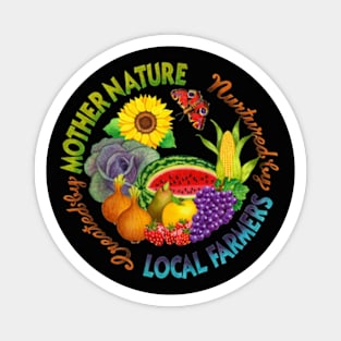 Mother Nature Local Farmers Magnet